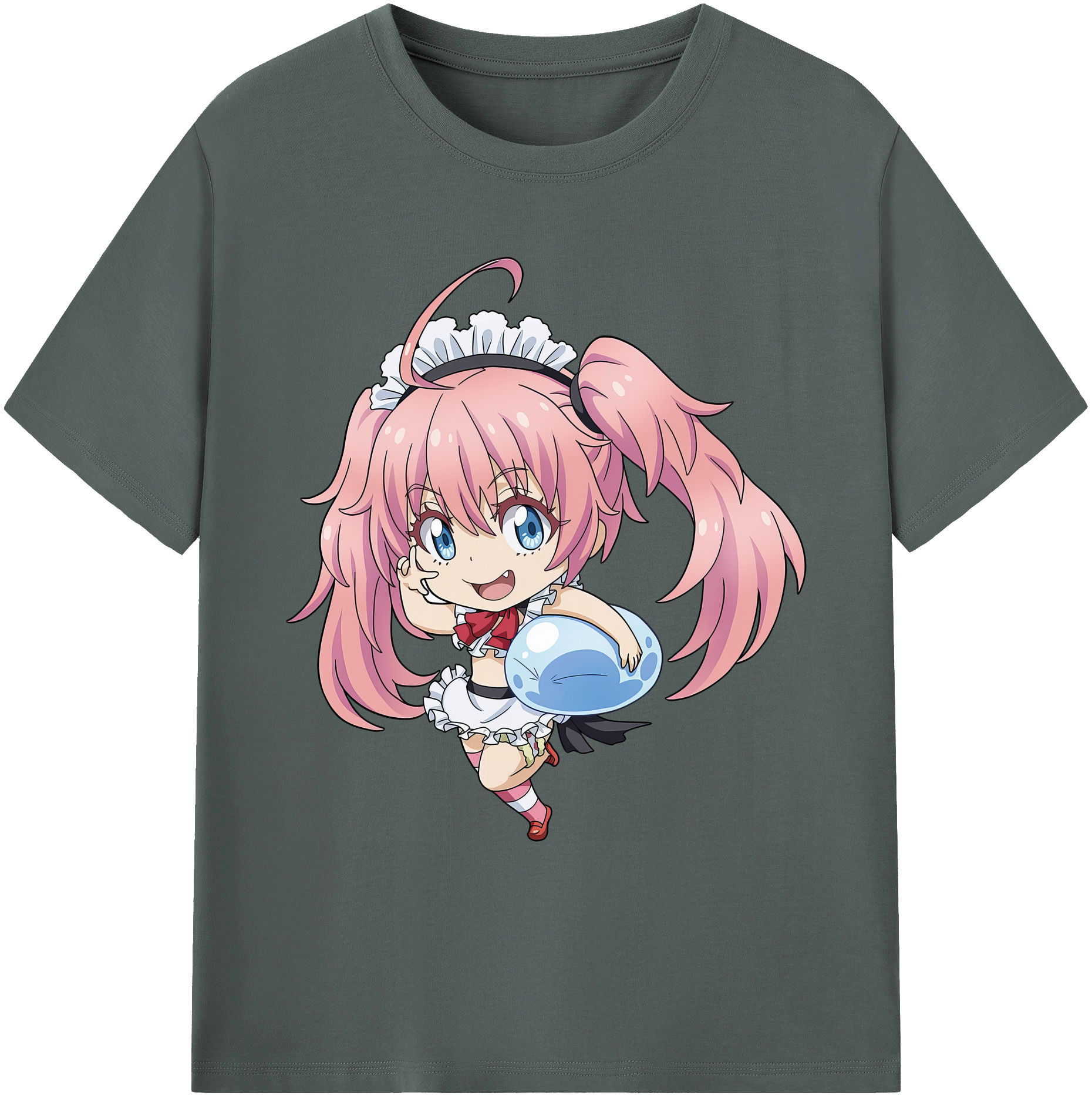 （画像用） 転スラ Regarding Reincarnated to Slime 綿100％ メンズ半袖Tシャツ｜肌触りやわらか＆通気性
